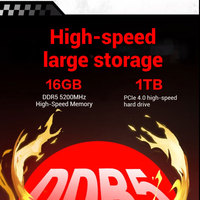 Ordinateur portable de jeu MECHREVO Jiaolong16 2025, tout nouveau, Ryzen9 8940HX, 16 pouces, 2.5K 300Hz, RTX5060, fabriqué par AMD pour un usage personnel à domicile
