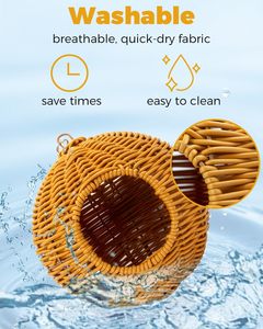Nid en acier pour cage, hamac pour petits oiseaux, nid pour pondre des œufs, endroit pour dormir, maisonnette pour perruche, canari, budgerigar - Product Image 3
