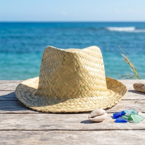 Chapeau de paille OEM personnalisé UPF50+ unisexe à large bord style western avec ceinture, rétro, décontracté, pour le soleil, les voyages, la pêche et les activités de plein air - Product Image 1