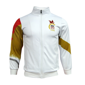 Jaket Bisbol Pria, Jaket Baseball Pria Desain Tracksuit Mode Bordir Logo Kustom - Product Image 4
