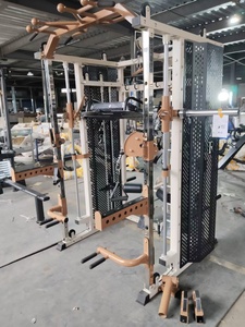 <span class=keywords><strong>Machine</strong></span> Smith multifonctionnelle XINRUI avec câbles de poulie Cross Squat Power Simith Rack Cage Gym Center - Product Image 5