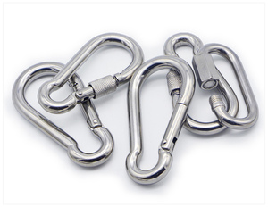 Mousqueton à ressort M8 Mousqueton métallique de haute qualité en acier inoxydable Mousqueton à ressort en zinc Mousqueton plaqué - Product Image 4