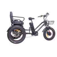 KUAKE 20in 750 watt BAFANG moyeu moteur livraison tricycle électrique keteles quadricycle semi-camion cargo vélo électrique pour les déplacements