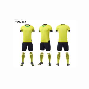 Sublimation Anpassen Großhandel Sublimation Hochwertige Fußball uniform Fußball trikot Schnellt rockn endes atmungsaktives Sport trikot - Product Image 3