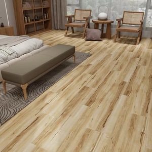 Suelo de PVC Impermeable con Diseño de Madera, Rectangular, Sistema de Clic Doble, Diseño Minimalista, para Interiores, para Dormitorio - Product Image 4