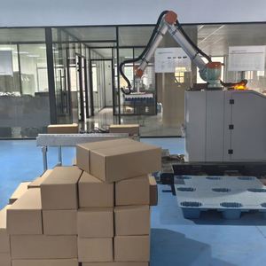 Línea de Máquinas Robotizadas para Armado y Empaquetado de Cajas de Cartón, Línea de Empaquetado de Botellas, Línea Final de Armado y Paletización, Apilador con Accionamiento Neumático de Alta Velocidad - Product Image 3