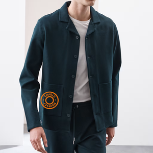 Manteau personnalisé de haute qualité poches de couleur polaire Botton up veste décontracté <span class=keywords><strong>Sherpa</strong></span> pur coton gaufré coton <span class=keywords><strong>surchemise</strong></span> - Product Image 1