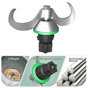 Lame de mélange universelle en acier inoxydable pour robot culinaire <span class=keywords><strong>Thermomix</strong></span> TM5 TM6, pièces détachées, <span class=keywords><strong>couteau</strong></span> à pétrir la pâte - Product Image 4