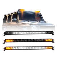 Aurora 30 pouces 150W double couleur Flood Spot Combo lumière stroboscopique voiture camion simple rangée barre lumineuse LED pour hors route