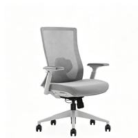 Chaise de bureau de direction ergonomique réglable de style moderne de haute qualité avec dossier haut et siège en maille rotatif durable