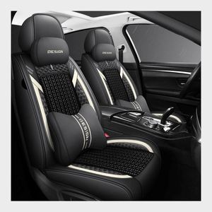 Fundas de Asiento de Coche de Cuero de Seda de Hielo Transpirables de Alta Calidad, Color Marrón, Diseño Elegante, Ajuste Universal, Accesorio Interior para CRV - Product Image 2