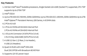 มาเธอร์บอร์ดเซิร์ฟเวอร์ Microatx MBD-X12SPZ-SPLN6F มี C621A อินเทล LGA-4189เดียว (ซ็อกเก็ต P +) DDR4รองรับการจัดส่งที่รวดเร็วใหม่ดี - Product Image 3