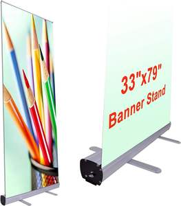 Pancartas independientes de rodillo ancho Pull <span class=keywords><strong>up</strong></span> 200X200 Roll Top Banners emergentes baratos Pancarta de exhibición de rodillo de impresión personalizada - Product Image 2