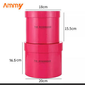 Ammy nouvelles idées de produits boîte à fleurs <span class=keywords><strong>visage</strong></span> lumineux rose argent étreignant seau fleur boîte cadeau cylindre décoration de mariage - Product Image 5