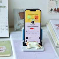 Support de téléphone multifonctionnel de style japonais paresseux, support de tablette/iPad de style paysager pour le streaming TV, bureau à domicile, artisanat en résine