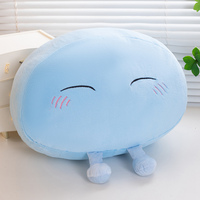 Nouveauté peluche slime Anime Tensei Shitara chauffe-mains peluche poupée oreillers slime Datta Ken Tempest Rimuru coussin