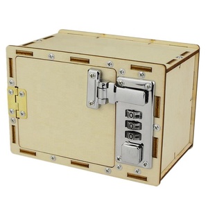 Kits de construction de boîtes à mots de passe en bois DIY, jouets pour bébés et enfants, projets scientifiques, expériences - Product Image 1