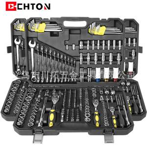 Chton 222-Piece Socket Ratchet <b>Wrench</b> Set 1/2 In Chromium Vanadium Steel For Automotive And Home Repair Tools - Product Image 1