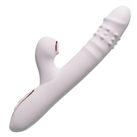 Perlen-Spin-USB-Vibrator, einziehbar, teleskopisch, saugend, vollautomatische Einführung und Auszug, leises Sexspielzeug für weibliche Masturbation