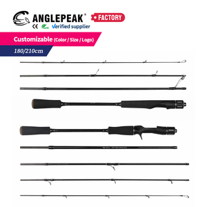 <span class=keywords><strong>Canne</strong></span> à pêche spinning/casting en fibre de carbone, 5 sections, poignée EVA, 1,8m/2,1m, action ML, pour eau douce et salée, <span class=keywords><strong>canne</strong></span> de voyage - Product Image 1