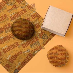 OEM Custom Printed Greaseproof <b>Wax</b> <b>Paper</b> Food Safe Sandwich Hamburger Deli Wrapping <b>Paper</b> <b>Sheets</b> Single Side Manufacturer OEM - Product Image 3