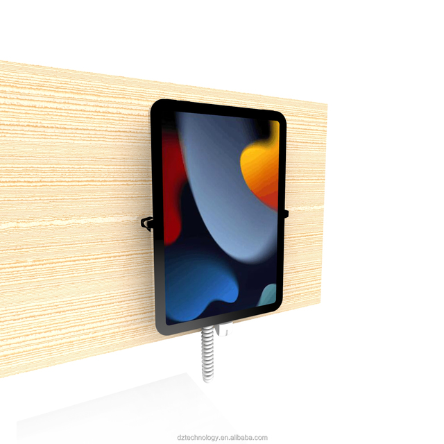 Factory Direct Sale A118 Tablet Freely Accessible Wall-Mounted Anti-Theft Metal Display Stand with 2-arms Clamp