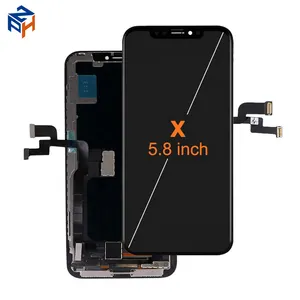 OEM RJ GX ZY HX JK OLED iPhone X için LCD ekran tüm kalite OEM cam değişimi yumuşak sert OLED TFT incell LCD