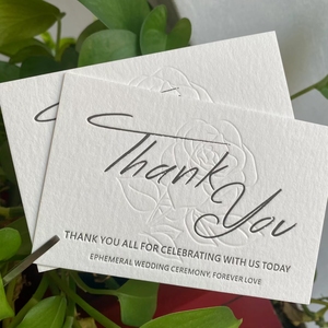 Biglietti personalizzati biglietti di ringraziamento inviti Design gratuito Logo prezzi di fabbrica a prezzi accessibili goffratura foglio personalizzato timbratura personalizzato - Product Image 2