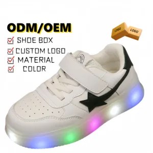 G. DUCK COOL Moda Zapatos para niños personalizados Diseñador Niños y niñas Zapatos deportivos transpirables al aire libre Zapatos para niños iluminados