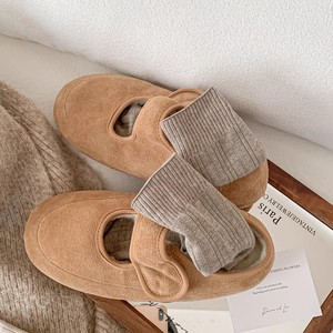 Women Slouch <b>Socks</b> Mid Calf Solid Color <b>Polyester</b> Thermo Sweat Absorbing Autumn Winter Casual Style - Product Image 4