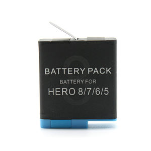 Batería recargable de 1220mAh <span class=keywords><strong>para</strong></span> <span class=keywords><strong>GoPro</strong></span> Hero <span class=keywords><strong>8</strong></span> 7 6 5, accesorios negros <span class=keywords><strong>para</strong></span> cámara de vídeo deportiva de acción en Stock - Product Image 1