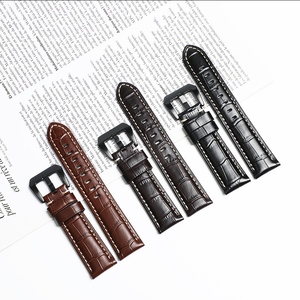 Bracelet de montre en cuir véritable de haute qualité, 20mm, 22mm, 24mm, 26mm, accessoires pour bracelets de montre Panerai - Product Image 1