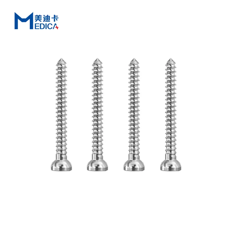 Stainless steel veterinary orthopedic surgical cortex implants instruments cortical veterinary bone screw