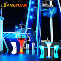 Meubles de bar LED, tables de fête pour boîte de nuit, événements, banquets, tabourets de bar portables, table à cocktails lumineuse 16 couleurs, table moderne RGB