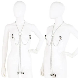 Gargantilla Sexy de Metal con colgante de junta tórica, collar de cuero esclavo, cadena BDSM, collar fetiche de Bondage, juguete sexual para adultos, accesorios góticos - Product Image 5