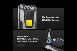 Fossibot F106 Proสมาร์ทโฟน15GB 256GB Helio G85 Android 14 12000MAh <span class=keywords><strong>Handy</strong></span> <span class=keywords><strong>Handy</strong></span> 6.58 FHD 30Wไฟตั้งแคมป์ - Product Image 3