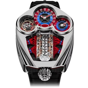 นาฬิกาข้อมือสแตนเลสสตีลแฟชั่นแนวสปอร์ตสำหรับผู้ชายนาฬิกาบูกัตติแบบกลไกหรูหราสายรัดยางนาฬิกา - Product Image 4