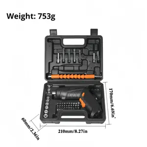 Tournevis électrique multifonctionnel rechargeable Perceuse à percussion manuelle Perceuse à pistolet Perceuse industrielle 3000 RPM 10Nm <span class=keywords><strong>Max</strong></span> - Product Image 6