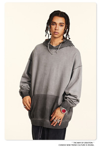 <span class=keywords><strong>Felpa</strong></span> <span class=keywords><strong>con</strong></span> cappuccio da uomo ODM <span class=keywords><strong>con</strong></span> stampa a <span class=keywords><strong>cuore</strong></span> e tasca, stile retrò American High Street, collezione Primavera 2026 - Product Image 6