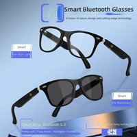 Lunettes de soleil intelligentes personnalisées avec caméra de traduction alimentée par l'IA, anti-lumière bleue, de luxe, unisexes, avec logo