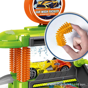 2025 jouets voitures course Parking <span class=keywords><strong>Garage</strong></span> Simulation multifonctionnel changement de couleur alliage Station lavage Parking Lot jouets piste - Product Image 3