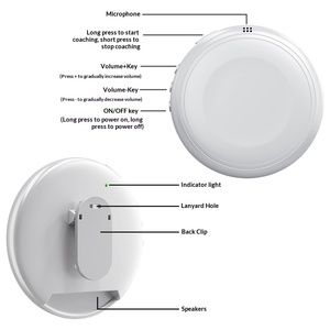 Assistant vocal intelligent portable B2 Smart Translate Circle, traducteur vocal en temps réel, <span class=keywords><strong>traduction</strong></span> en un clic pour les voyages et les réunions - Product Image 3