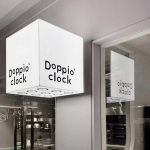 Tablero colgante lateral de pared personalizado, letrero montado en círculo, letrero de caja de luz Led de dos lados para <span class=keywords><strong>Bar</strong></span>, restaurante, letreros de tienda - Product Image 1