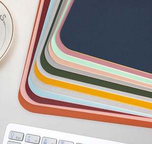 Alfombrilla de Ratón Rectangular Personalizada de PU Moderna, de 1.5 mm de Grosor, Reutilizable, Extra Grande, Impermeable, Antideslizante de Goma para Oficina y Escritura - Product Image 1