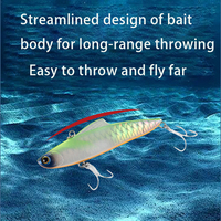 Leurre de simulation pulvérisable VIB pour toutes les couches d'eau, appât artificiel réfléchissant au laser avec écailles de poisson intégrales
