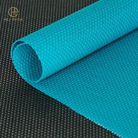 Sac en bâche PVC auto-nettoyant imperméable en rouleau, maille tissée enduite de PVC anti-UV 1000D 500gsm, vert et bleu, personnalisé OEM usine