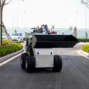 DPS-S360 छोटे डीजल लोडर सस्ते मिनी स्किड स्टीयर व्हील लोडर बाल्टी अलग-अलग अटैचमेंट के साथ स्किड स्टीयर मिनी पर खड़े हैं। - Product Image 3