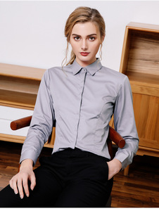 <span class=keywords><strong>เสื้อ</strong></span><span class=keywords><strong>เชิ</strong></span>้ตผู้หญิง แขนยาว สำหรับฤดูใบไม้ผลิและฤดูใบไม้ร่วง <span class=keywords><strong>เสื้อ</strong></span>ทำงานแบบเป็นทางการ สไ<span class=keywords><strong>ต</strong></span>ล์ใหม่ <span class=keywords><strong>เสื้อ</strong></span>ทำงานสีขาว ทรงเข้ารูป ไม่ยับ - Product Image 4