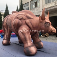 Grand bison gonflable réaliste personnalisé pour décorations de parc à thème, bétail gonflable