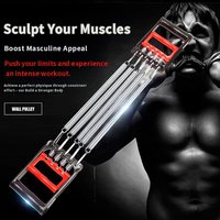 Expansor de Pecho Multifuncional con Resorte para Entrenamiento de Fuerza de Brazos y Agarre
